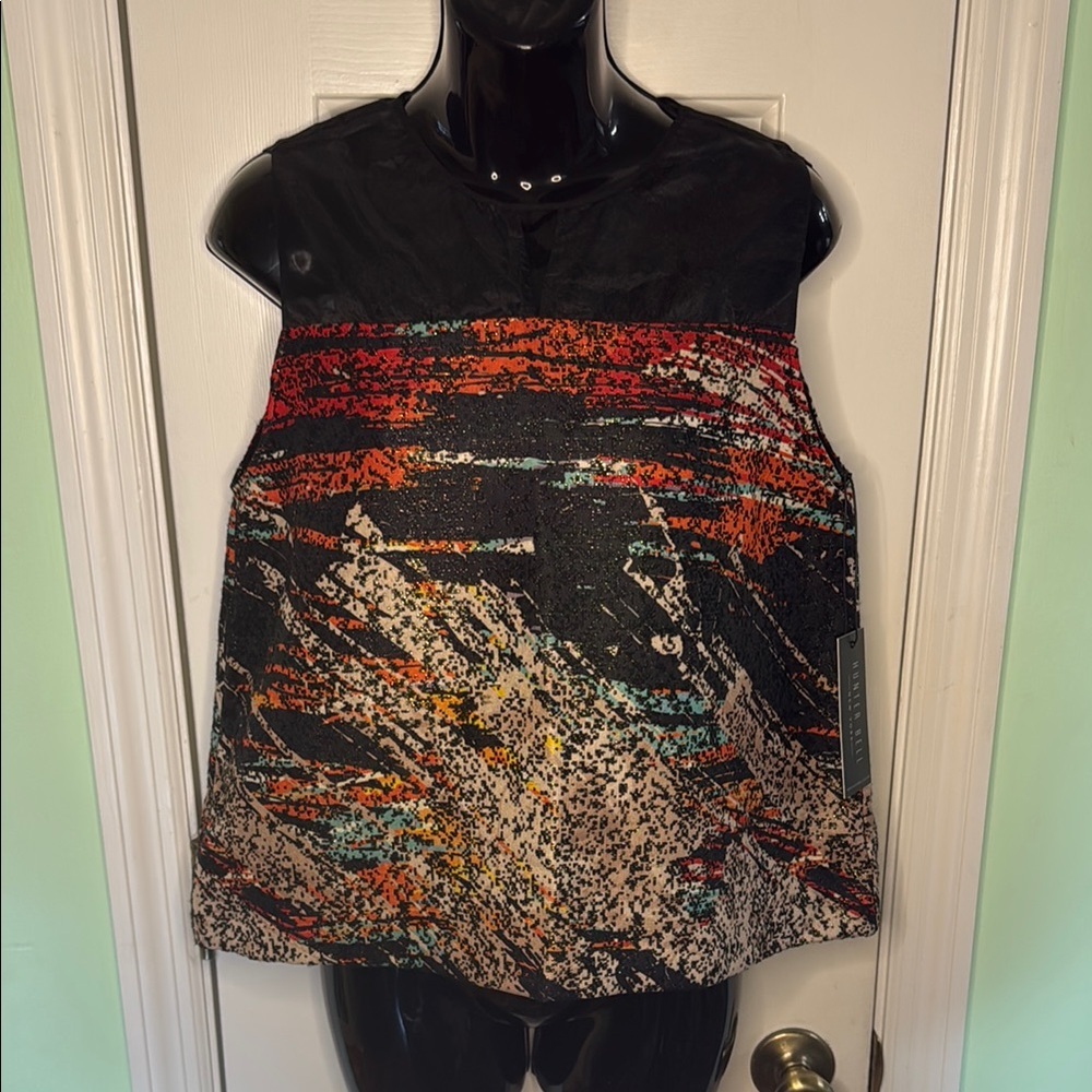 NWT Hunter Bell New York Beatrice Top in Mosaic Shimmer Fashion Designer Size 4